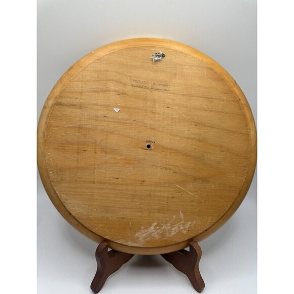 Wooden Alberta Crest Plaque 3D Relief Pintado A. Mano Industries 9" Diameter - Picture 5 of 8